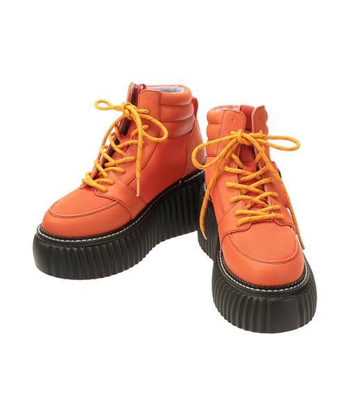 PAMEO POSE（パメオポーズ）の「FAB. Sneakers（スニーカー・レディース・ブラック/オレンジ/ホワイト・39/38/37）」の13枚目の写真