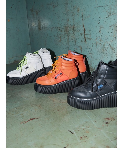 PAMEO POSE（パメオポーズ）の「FAB. Sneakers（スニーカー・レディース・ブラック/オレンジ/ホワイト・39/38/37）」の17枚目の写真