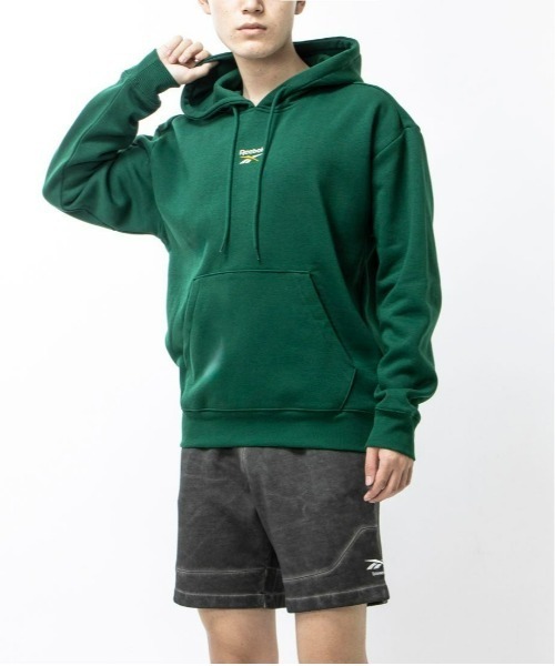 Reebok(リーボック)の「グラフィック フーディ / CL GRFX HOODIE (blue)(パーカー・メンズ・グリーン/ブルー・J/L/J/M/J/S/J/XO/J/2XO/J/O)」の2枚目の写真