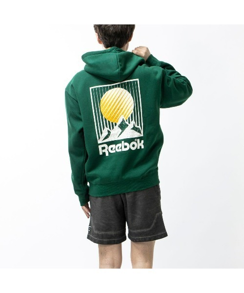 Reebok(リーボック)の「グラフィック フーディ / CL GRFX HOODIE (blue)(パーカー・メンズ・グリーン/ブルー・J/L/J/M/J/S/J/XO/J/2XO/J/O)」の4枚目の写真