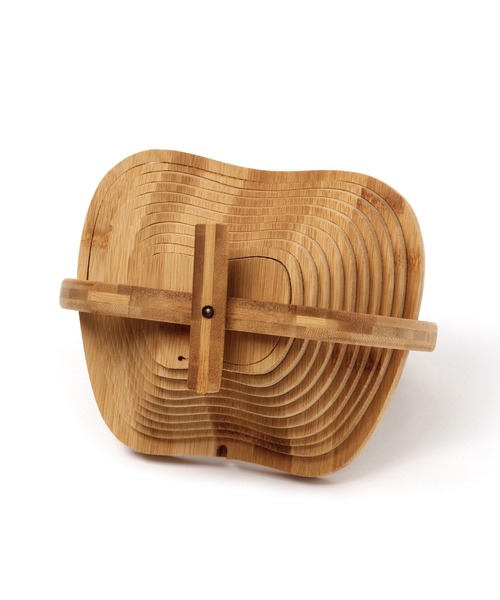 studio CLIP（スタディオクリップ）の「【daily CLIP】バンブーりんごバスケットＳ（キッチン収納・レディース・ナチュラル・FREE）」の4枚目の写真