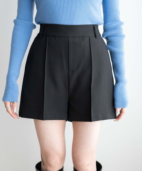 WEGO(ウィゴー)の「WEGO/ピンタックショートパンツ(スラックス・レディース・ブラック・FREE)」の17枚目の写真