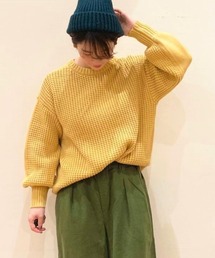 studio CLIP | 5ゲージワッフルドッキングニット(ニット/セーター)