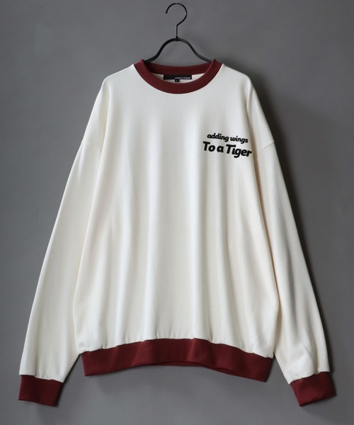 SITRY（シトリー）の「oversize tiger back print ringer sweat