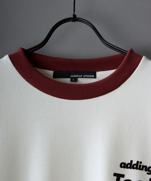 SITRY（シトリー）の「oversize tiger back print ringer sweat shirt/オーバーサイズ タイガーバックプリント　リンガー スウェット シャツ/トレーナー（スウェット・メンズ・ブラック/ホワイト系その他/ホワイト・M/L）」の10枚目の写真