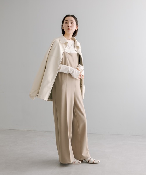 mystic（ミスティック）の「【2サイズ展開】キャミサロペット（サロペット/オーバーオール・レディース・ベージュ/ブラック・2/1）」の13枚目の写真