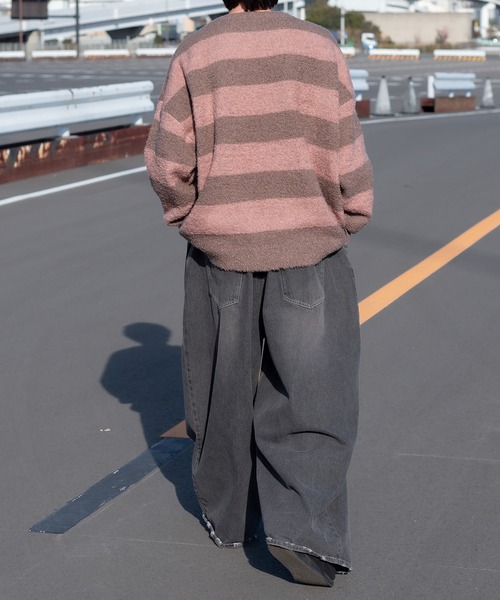 perushu ペルーシュ ニット セール】Vintage Like Damage Knit ヴィンテージライクダメージ