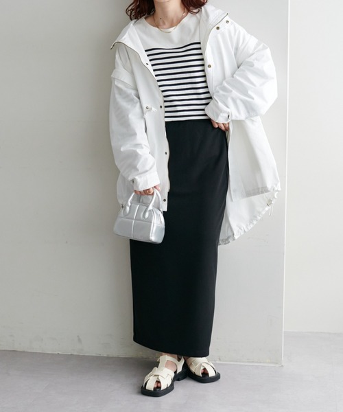 DISCOAT(ディスコート)の「【2WAY】モッズコート(モッズコート・レディース・オフホワイト/カーキ・FREE)」の20枚目の写真