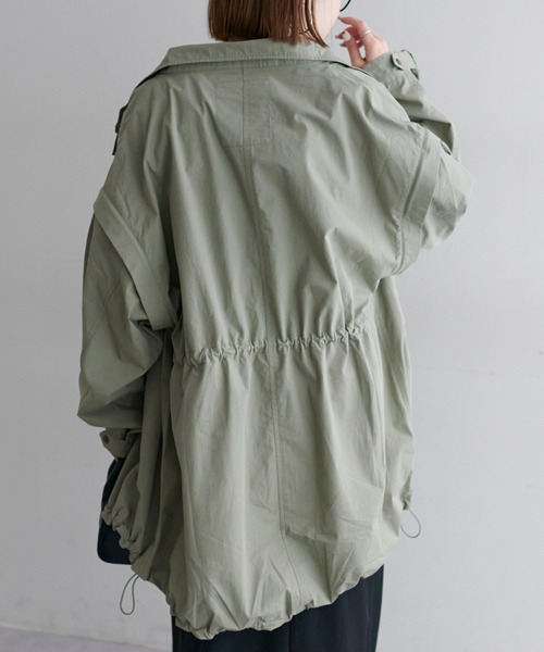DISCOAT(ディスコート)の「【2WAY】モッズコート(モッズコート・レディース・オフホワイト/カーキ・FREE)」の9枚目の写真