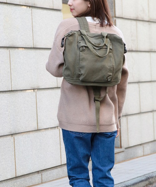 セール】【SETUP7】キャンバス2WAYバッグパック ハンドバッグ KNF