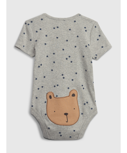 GAP(ギャップ)の「ブラナンベア ボディシャツ (ベビー)(ロンパース・キッズ・ライトグレー/ブラウン/ブルー/オフホワイト/その他・0-3M/3-6M/6-12M/12-18M/18-24M)」の1枚目の写真