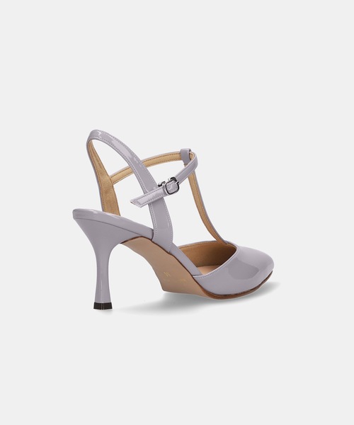 Tストラップ バックバンドパンプス (7.0cmヒール)