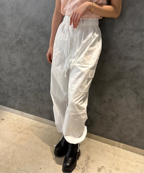 one way（ワンウェイ）の「カーゴポケットパンツ（カーゴパンツ・レディース・ダークグリーン/ピンク/ブラック/ホワイト・FREE）」の2枚目の写真