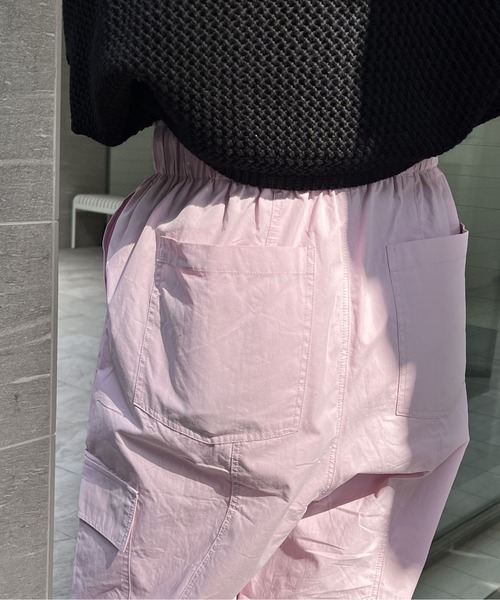 one way（ワンウェイ）の「カーゴポケットパンツ（カーゴパンツ・レディース・ダークグリーン/ピンク/ブラック/ホワイト・FREE）」の7枚目の写真
