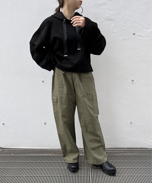 one way（ワンウェイ）の「カーゴポケットパンツ（カーゴパンツ・レディース・ダークグリーン/ピンク/ブラック/ホワイト・FREE）」の10枚目の写真
