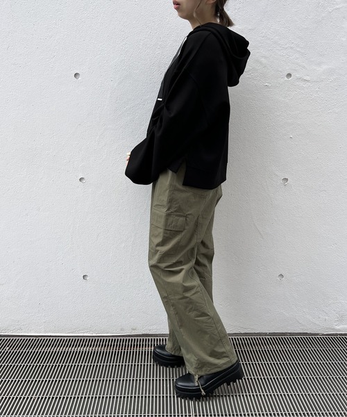 one way（ワンウェイ）の「カーゴポケットパンツ（カーゴパンツ・レディース・ダークグリーン/ピンク/ブラック/ホワイト・FREE）」の11枚目の写真