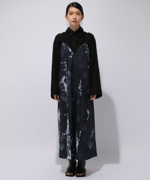 HARE（ハレ）の「ガラパイピングキャミワンピース(HARE)（ワンピース・レディース・ブルー/ブラック・FREE）」の8枚目の写真