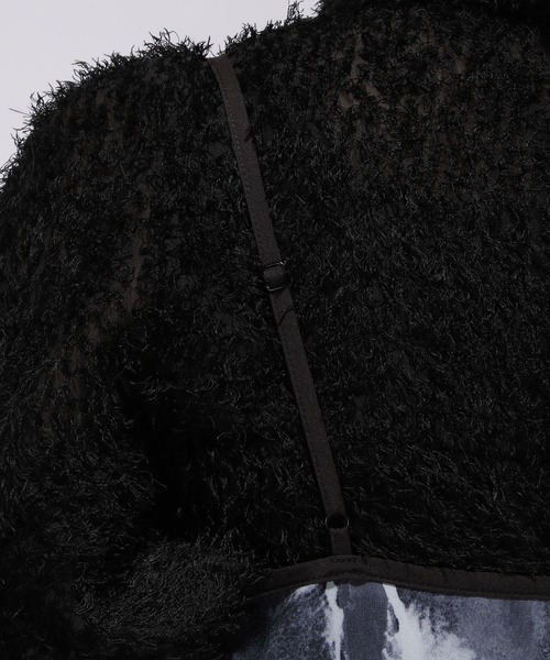 HARE（ハレ）の「ガラパイピングキャミワンピース(HARE)（ワンピース・レディース・ブルー/ブラック・FREE）」の12枚目の写真