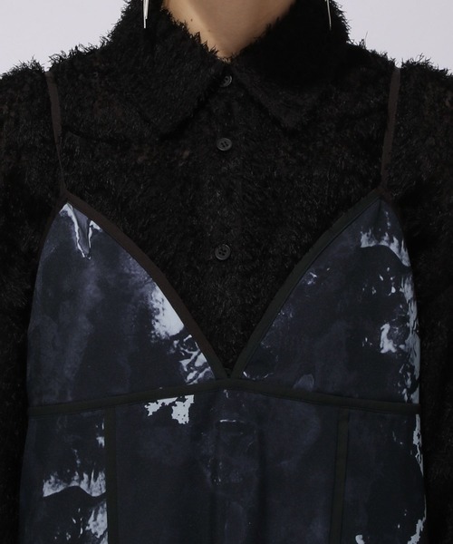 HARE（ハレ）の「ガラパイピングキャミワンピース(HARE)（ワンピース・レディース・ブルー/ブラック・FREE）」の13枚目の写真