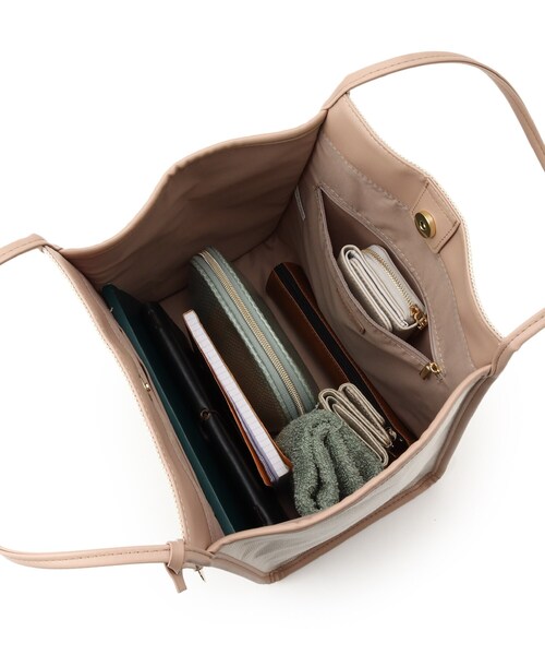 index（インデックス）の「◆キャンバストートバッグ（トートバッグ・レディース・ベージュ/ブラック・00）」の4枚目の写真