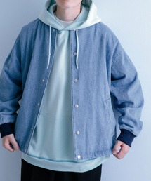 ドットボタン デニムMA-1