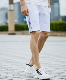 1piu1uguale3 RELAX | 1PIU1UGUALE3 RELAX(ウノピゥウノウグァーレトレ リラックス)サイドラインスウェットハーフパンツ(スウェットパンツ)