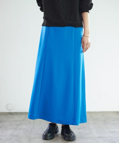 LEPSIM（レプシィム）の「ポンチマーメイドスカート　177179（スカート・レディース・ブルー/ブラック/オフホワイト・FREE）」の4枚目の写真