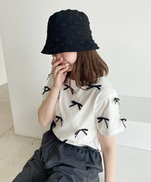 one after another NICE CLAUP（ワンアフターアナザーナイスクラップ）の「リボンアソートTシャツ（Tシャツ/カットソー・レディース）」