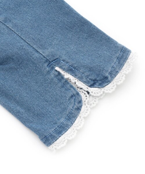 apres les cours(アプレレクール)の「【接触冷感】ひえひえ裾レースパンツ_8分丈(その他パンツ・キッズ・イエロー/サックスブルー/サーモンピンク・140/130/90/100/80/110/120)」の11枚目の写真