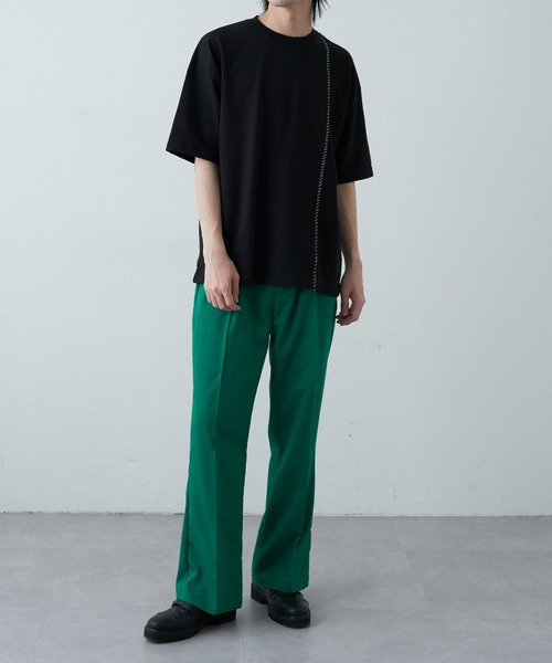 COLONY 2139（コロニートゥーワンスリーナイン）の「WEB限定サイズあり センタープレスフレアパンツ（スラックス・メンズ・サックスブルー/アイボリー/ブラック/グリーン・LARGE/MEDIUM/X-LARGE）」の19枚目の写真