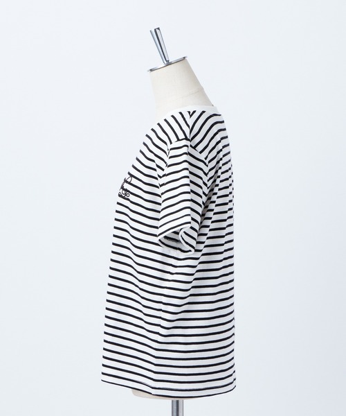 one after another NICE CLAUP（ワンアフターアナザーナイスクラップ）の「ワンポイントロゴ刺繍T【ZOZO限定商品】（Tシャツ/カットソー・レディース・ブラック系その他/オートミール/ホワイト系その他/オフホワイト・FREE）」の7枚目の写真