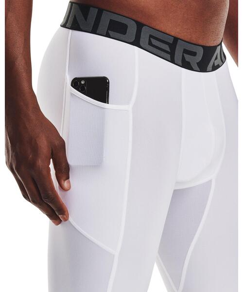 UNDER ARMOUR(アンダーアーマー)の「UAヒートギアアーマー ロング ショーツ(トレーニング/メンズ)(レギンス/スパッツ・メンズ・ホワイト・XL/XXL/3XL/L/S/M)」の6枚目の写真
