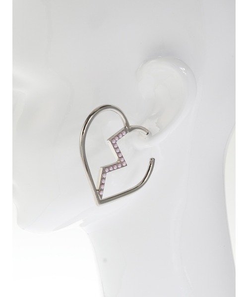 PAMEO POSE（パメオポーズ）の「Fixed Heart Hoops（ピアス（両耳用）・レディース・ゴールド/シルバー・FREE）」の5枚目の写真