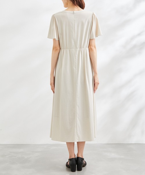 ROPE' PICNIC（ロペピクニック）の「キーネックきれいめワンピース（ワンピース・レディース・ベージュ系その他/ブルー/ネイビー・38）」の6枚目の写真