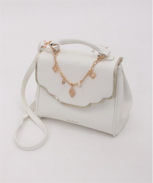 axes femme(アクシーズファム)の「オリエンタル風チャームバッグ(ハンドバッグ・レディース・ネイビー/ブラック/ホワイト・FREE)」の2枚目の写真