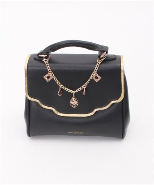 axes femme(アクシーズファム)の「オリエンタル風チャームバッグ(ハンドバッグ・レディース・ネイビー/ブラック/ホワイト・FREE)」の6枚目の写真