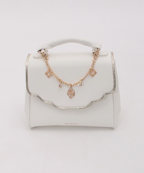 axes femme(アクシーズファム)の「オリエンタル風チャームバッグ(ハンドバッグ・レディース・ネイビー/ブラック/ホワイト・FREE)」の11枚目の写真