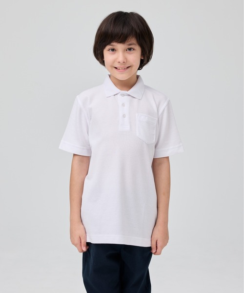 BEAMS SCHOOL ネイビー ポロシャツ L BEAMS DESIGN 半袖ポロシャツ（胸ポケット） ネイビー L B1915-51 1着