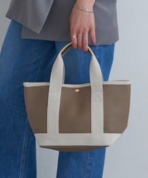 MAISON BREEZE（メゾンブリーズ）の「嬉しいポーチ付き♪【MAISON BREEZE】シボレザーライク ミニトートバッグ SNBD（トートバッグ）」