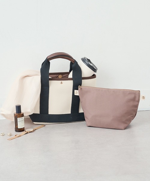 セール】嬉しいポーチ付き♪【MAISON BREEZE】シボレザーライク