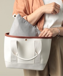 MAISON BREEZE（メゾンブリーズ）の「嬉しいポーチ付き♪【MAISON BREEZE】シボレザーライク ミニトートバッグ SNBD（トートバッグ）」