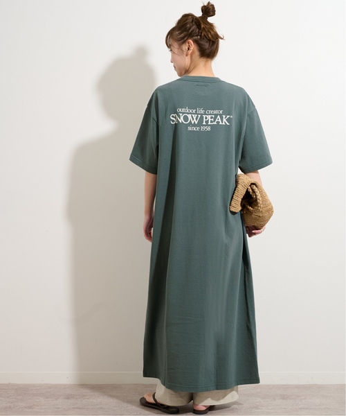 Snow Peak(スノーピーク)の「《WEB限定追加2》別注【Snow Peak】*RE Classic Logo Printed ワンピース(ワンピース・レディース・ベージュ/グリーン/ブラック・FREE)」の22枚目の写真