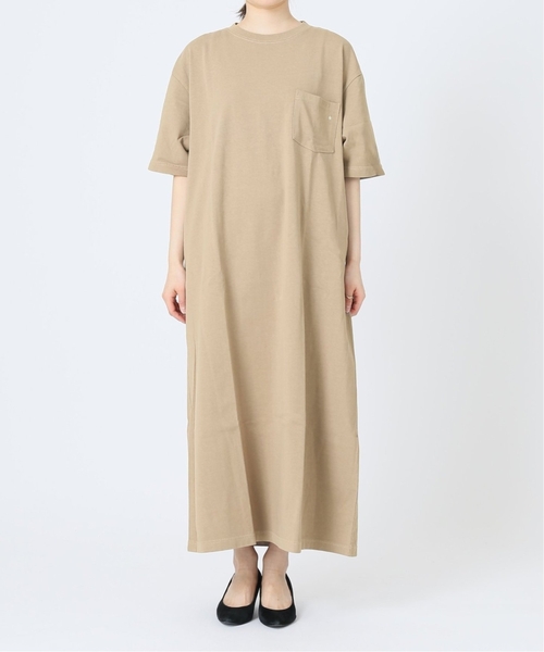 Snow Peak(スノーピーク)の「《WEB限定追加2》別注【Snow Peak】*RE Classic Logo Printed ワンピース(ワンピース・レディース・ベージュ/グリーン/ブラック・FREE)」の7枚目の写真