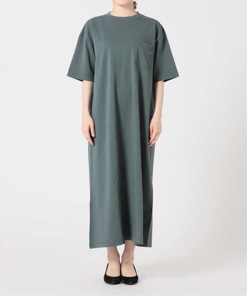 Snow Peak(スノーピーク)の「《WEB限定追加2》別注【Snow Peak】*RE Classic Logo Printed ワンピース(ワンピース・レディース・ベージュ/グリーン/ブラック・FREE)」の5枚目の写真