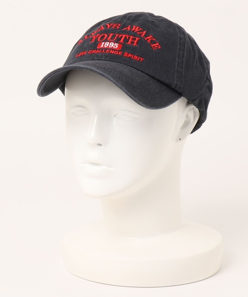 ISOOK（アイスー）の「ビンテージライクロゴキャップ / ロゴキャップ 大人カジュアル 刺繍ロゴ（キャップ・レディース・チャコールグレー/カーキ・FREE）」の4枚目の写真