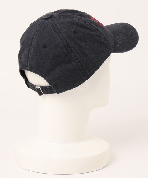 ISOOK（アイスー）の「ビンテージライクロゴキャップ / ロゴキャップ 大人カジュアル 刺繍ロゴ（キャップ・レディース・チャコールグレー/カーキ・FREE）」の6枚目の写真