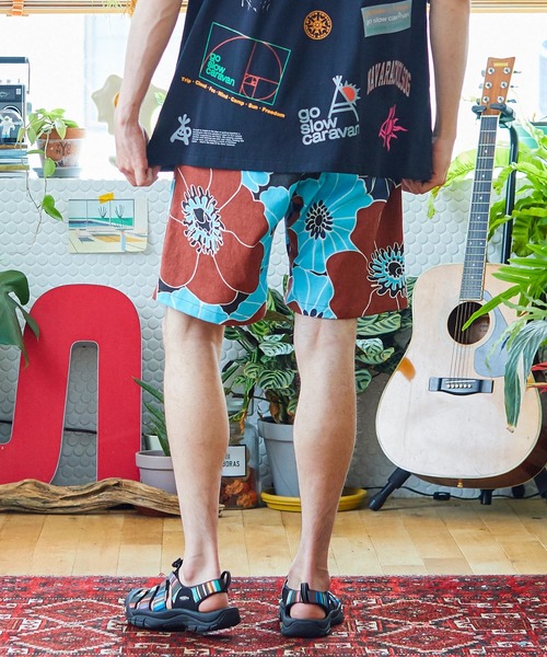 go slow caravan（ゴースローキャラバン）の「総柄PT.イージーショーツ（その他パンツ・メンズ・イエロー/ベージュ/モカ・LARGE/MEDIUM/X-LARGE/SMALL）」の5枚目の写真