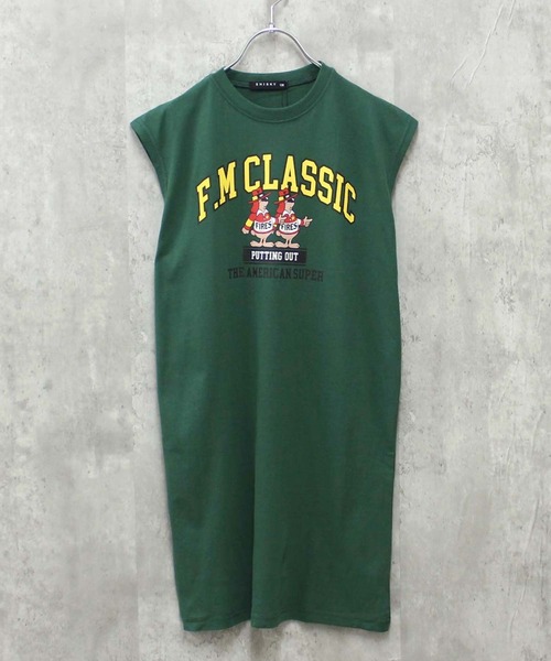 THE CASUAL（カジュアル）の「ビッグシルエット　ノースリーブ　ワンピ（ワンピース・キッズ・チャコール/モカ/ミント/グリーン系その他/ネイビー/ベージュ/杢グレー/ダークグリーン/オフホワイト/ブラウン系その他/ラベンダー/ピンク/ベージュ系その他/ダークグリーン系/ブラック/グレー系その他/ブラック系その他2/ブラック系その他・110cm/120cm/130cm/140cm/150cm/160cm）」の16枚目の写真