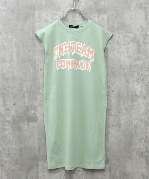 THE CASUAL（カジュアル）の「ビッグシルエット　ノースリーブ　ワンピ（ワンピース・キッズ・チャコール/モカ/ミント/グリーン系その他/ネイビー/ベージュ/杢グレー/ダークグリーン/オフホワイト/ブラウン系その他/ラベンダー/ピンク/ベージュ系その他/ダークグリーン系/ブラック/グレー系その他/ブラック系その他2/ブラック系その他・110cm/120cm/130cm/140cm/150cm/160cm）」の15枚目の写真