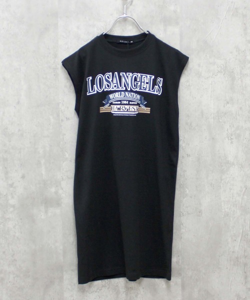 THE CASUAL（カジュアル）の「ビッグシルエット　ノースリーブ　ワンピ（ワンピース・キッズ・チャコール/モカ/ミント/グリーン系その他/ネイビー/ベージュ/杢グレー/ダークグリーン/オフホワイト/ブラウン系その他/ラベンダー/ピンク/ベージュ系その他/ダークグリーン系/ブラック/グレー系その他/ブラック系その他2/ブラック系その他・110cm/120cm/130cm/140cm/150cm/160cm）」の19枚目の写真